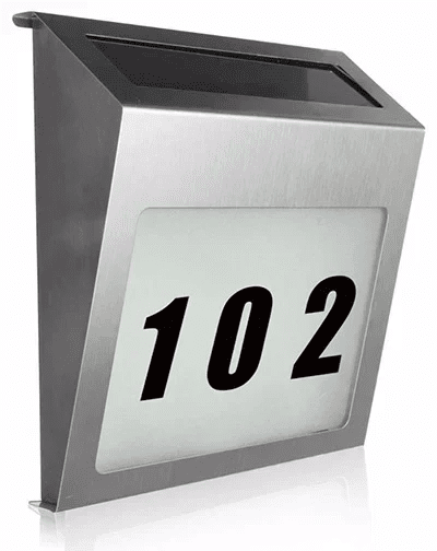 Solar-Powered Address Lights for South African House Numbers