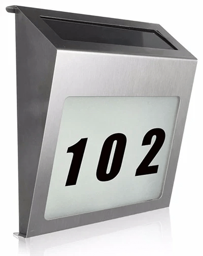 Solar-Powered Address Lights for South African House Numbers