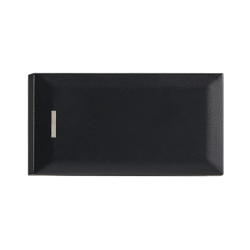 Black modular LED dimmer switch for household lighting control