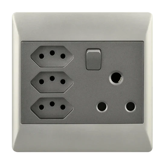 Modern wall switches and plugs collection for indoor and outdoor electrical planning