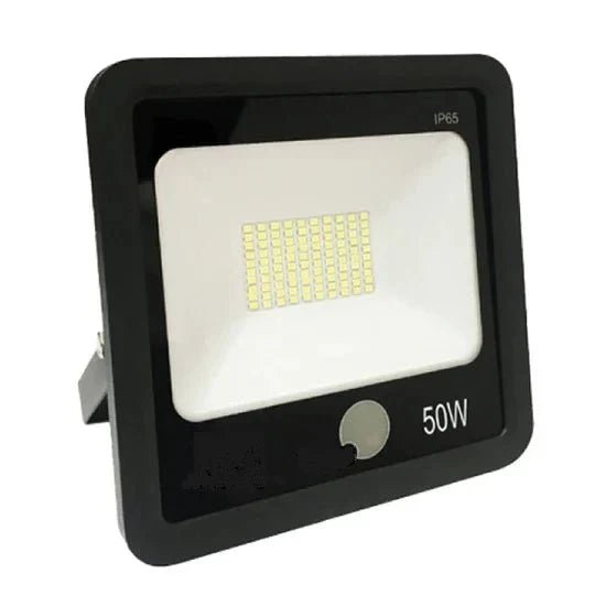 Day/night flood lights and outdoor lights with sensors for automatic dusk-to-dawn control