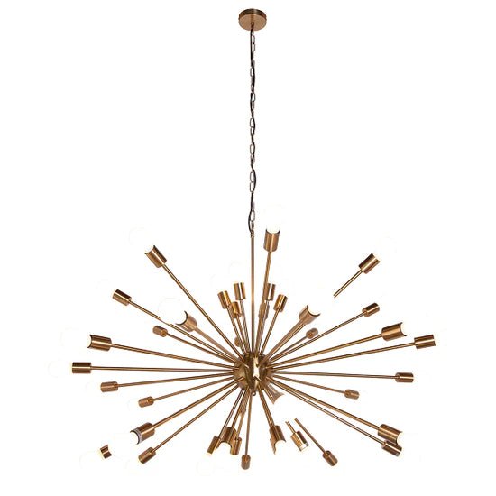 Gold Sputnik Style Chandelier