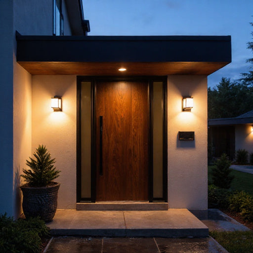 outdoor wall lights for bright and stylish entrances