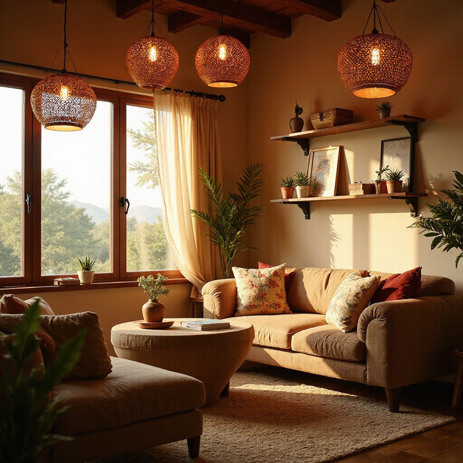rattan lights