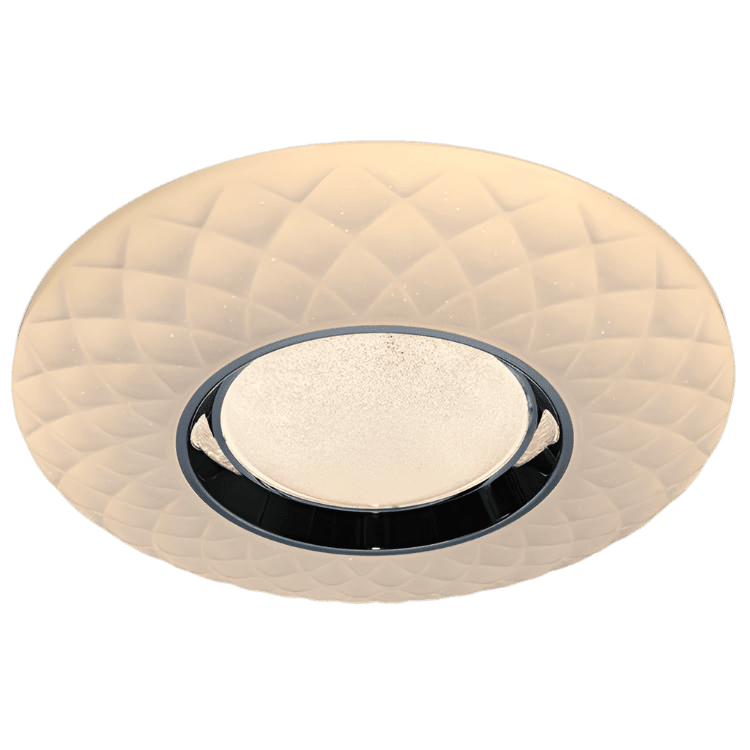 Illuminate Your Home with Alexis Crystal Sand LED Ceiling Light - 36W Warm White