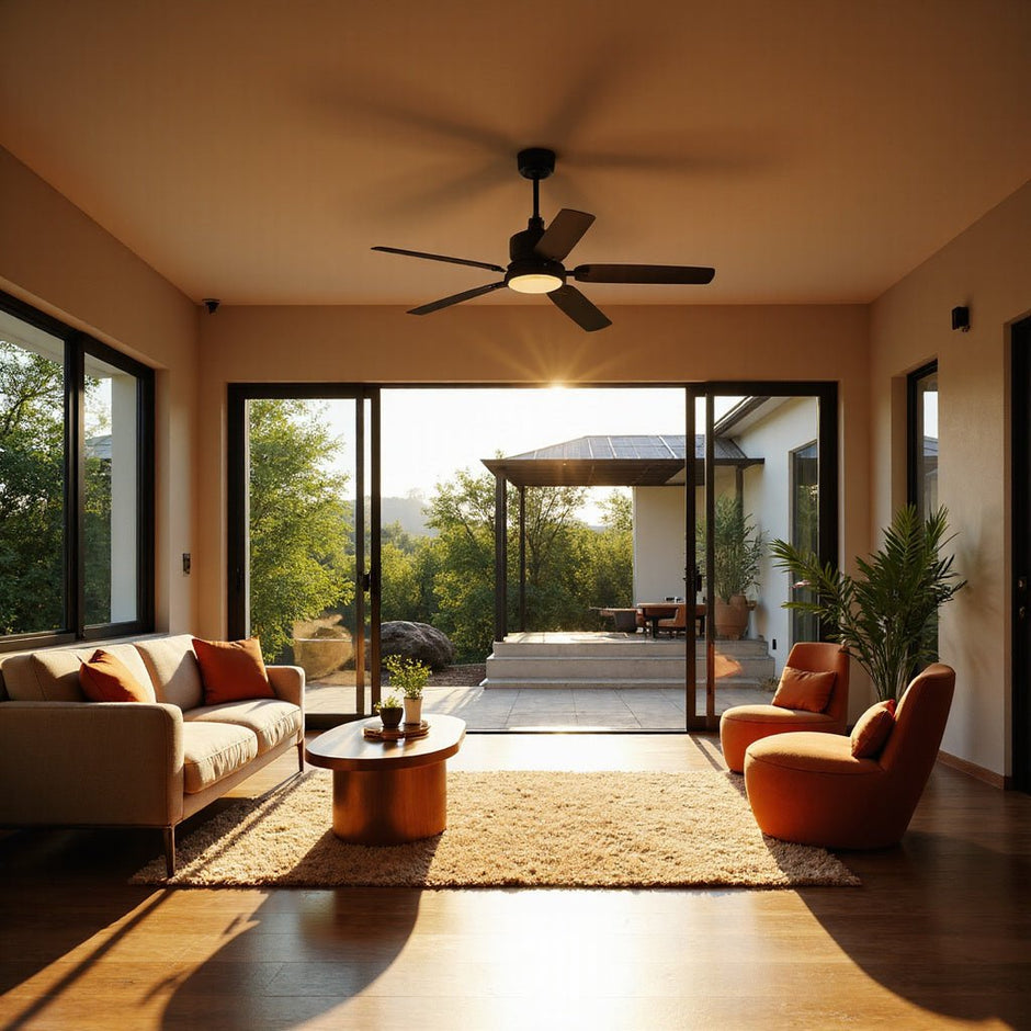 solar ceiling fan