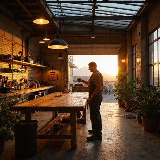 energy-saving lighting tips for a stylish South African workshop