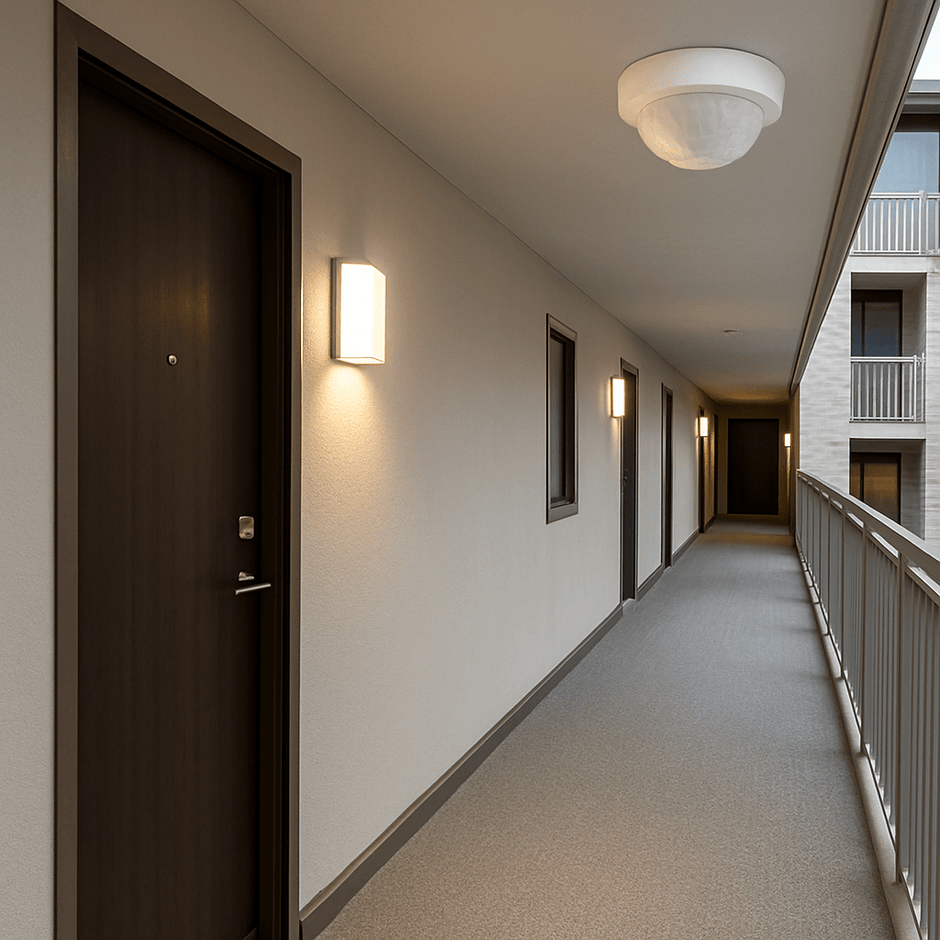 Corridor Motion Sensors for Residential Complexes & Common Areas