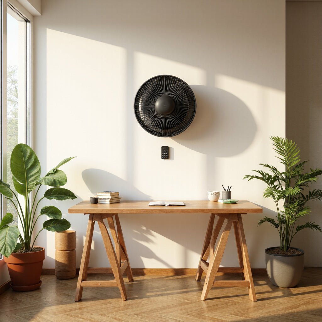 wall mounted fan with remote