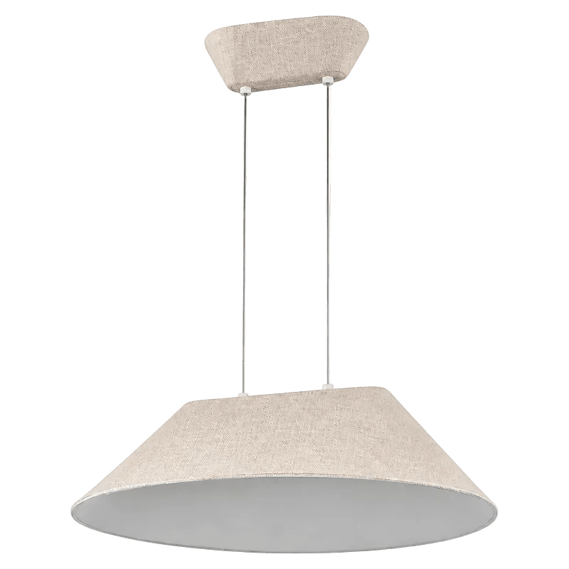 Beige felt pendant light for a dining or living room