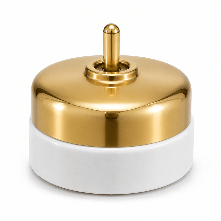 Standard and fluted brass and porcelain switch styles