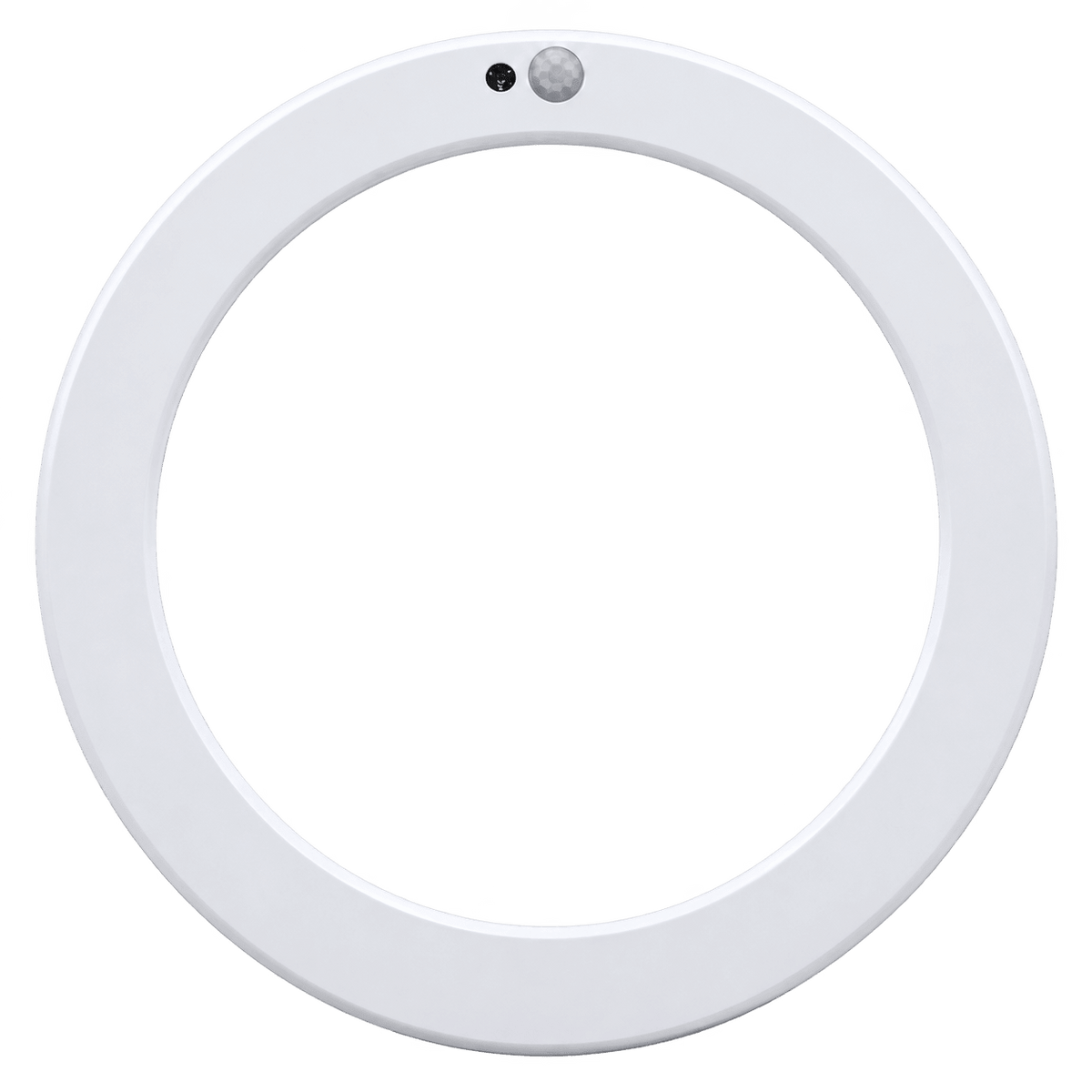 Round LED ceiling light with motion and daylight sensor