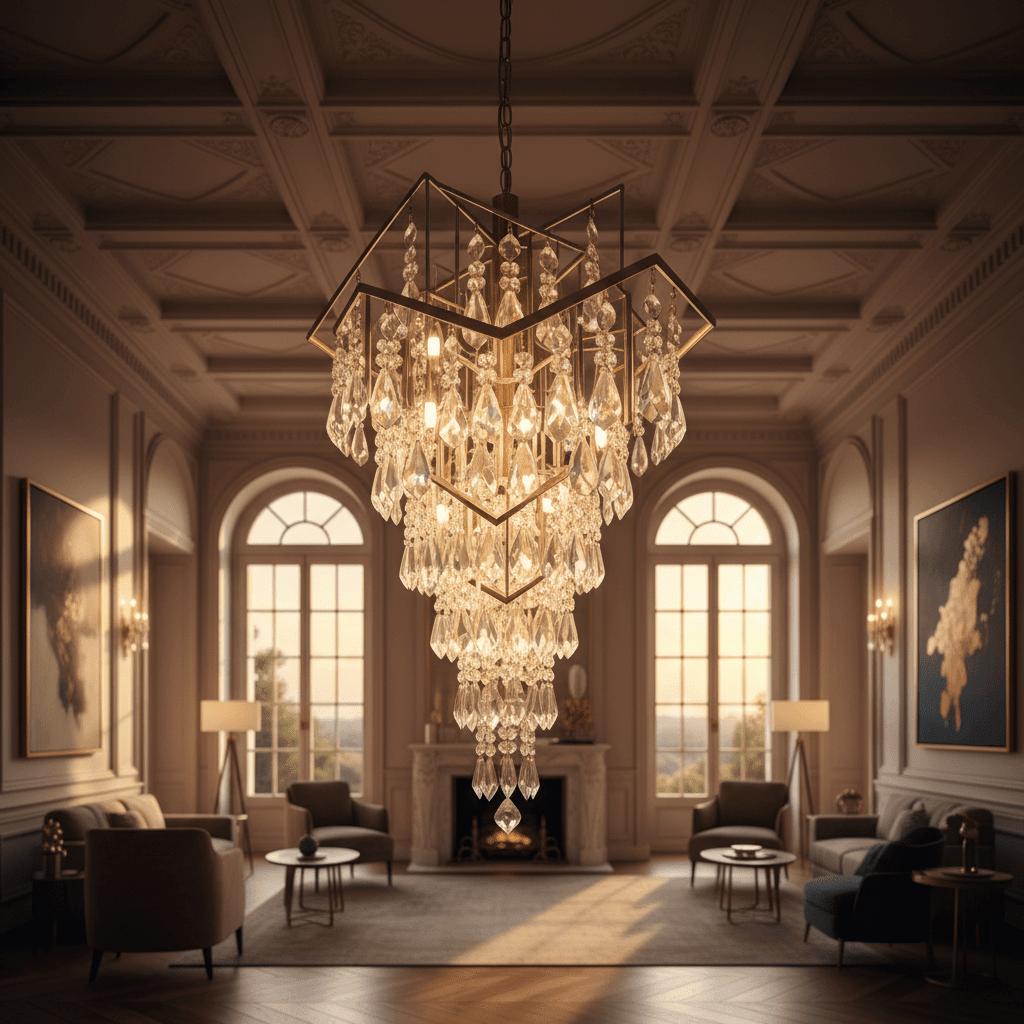 Chandeliers and statement lighting for dining rooms, lounges and bedrooms