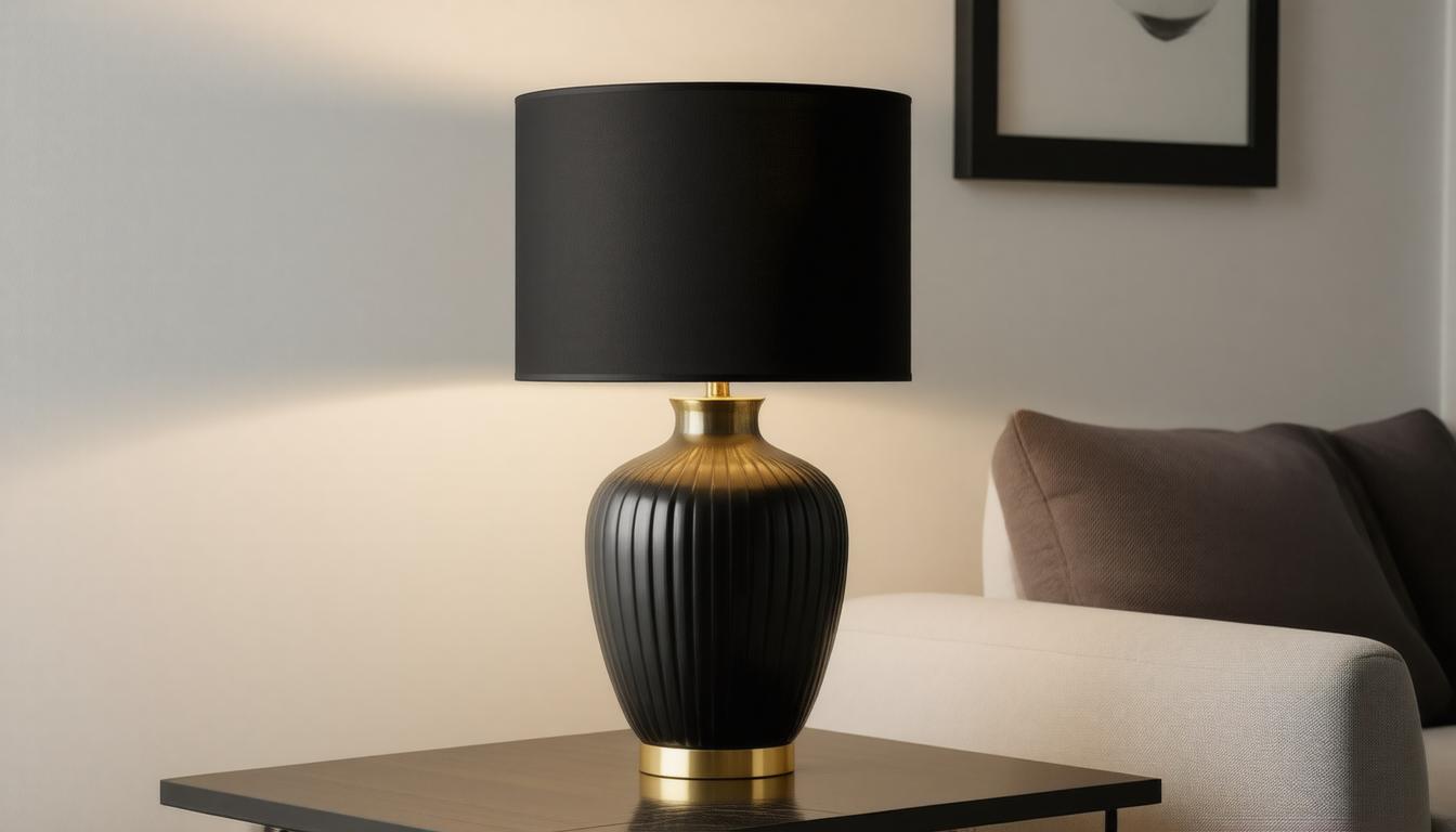 Illuminate Your Space: The Allure of Black and Gold Ceramic Table Lamps