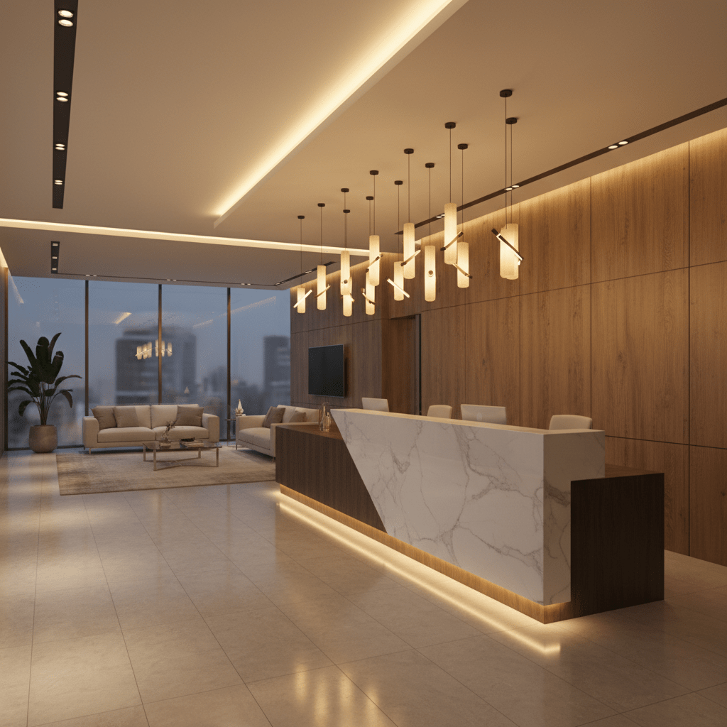 Reception Lighting | Professional Commercial Entrance Lighting | Future ...