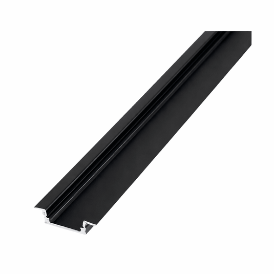 Slim28 Black LED Strip Profile Recessed 2m