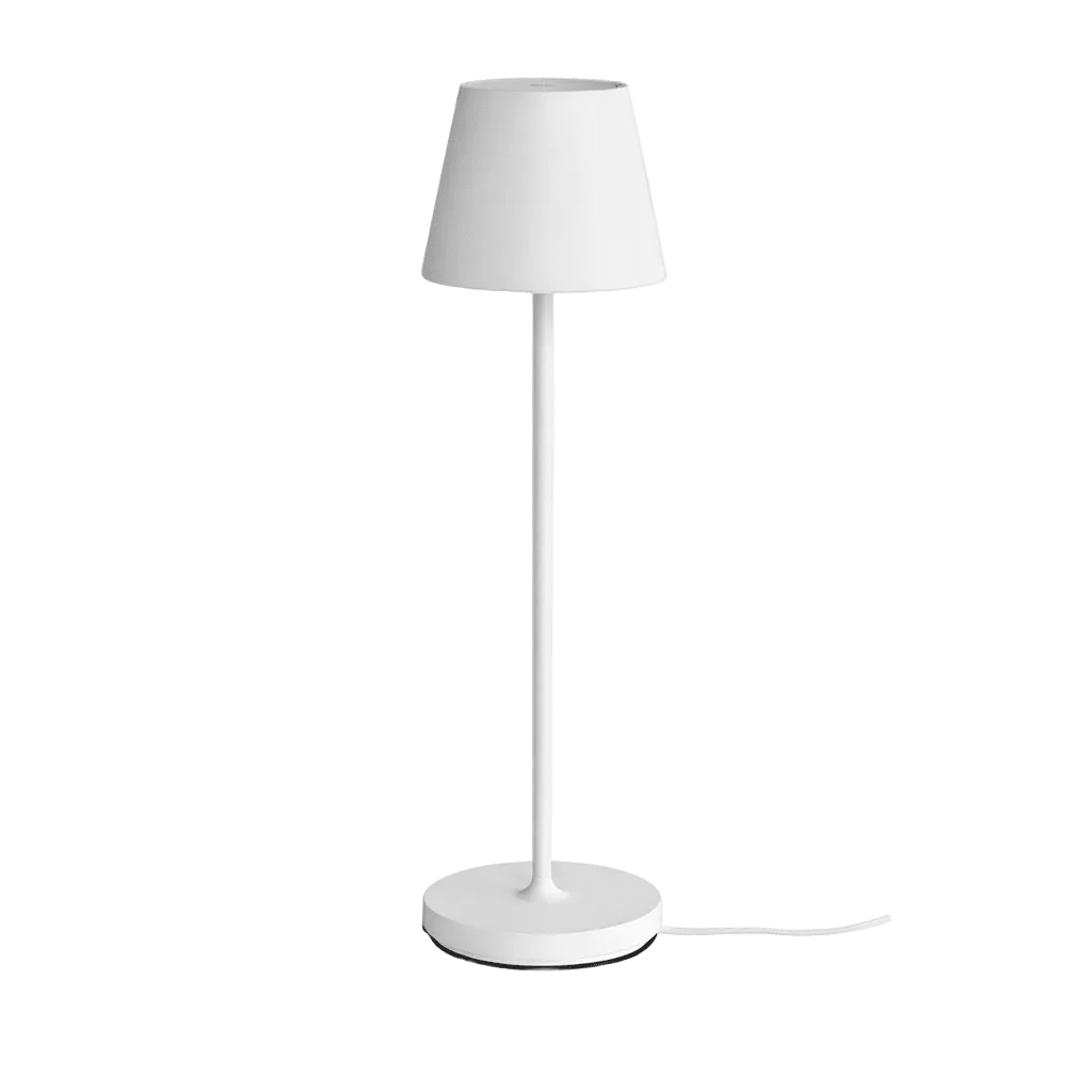 Trevi White LED Table Lamp - Rechargeable Dimmable IP54