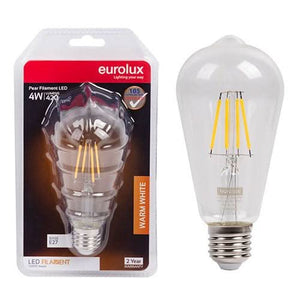 4W Warm White LED E27 Dimmable Bulb
