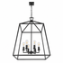 Black XL Inverted Pentagon Ranch Pendant Light