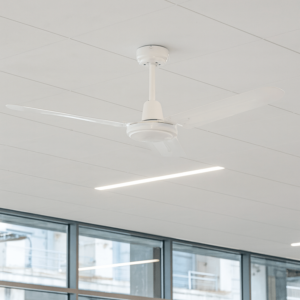 White Industrial Ceiling Fan