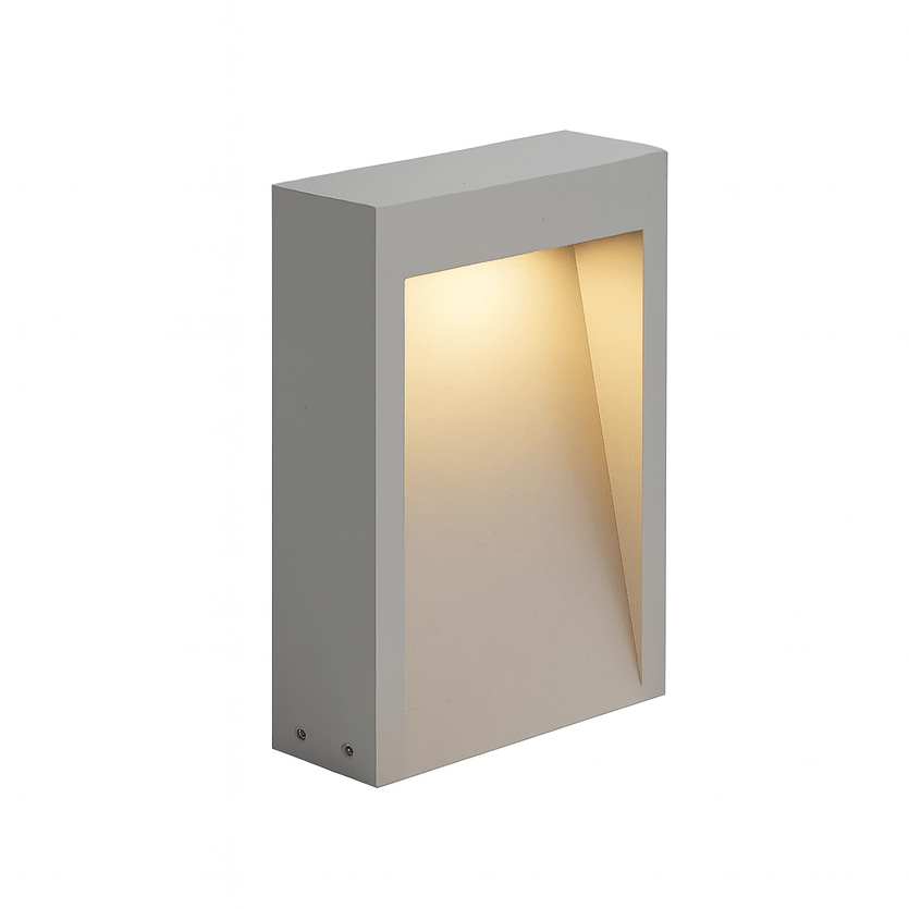 Exterior LED Bollard - Wide Concrete Design (13W)