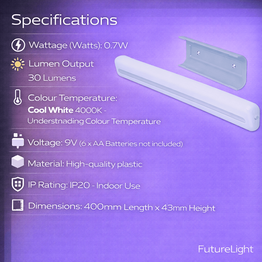 Battery Operated Cabinet Light - Large (Magnet Sensor)