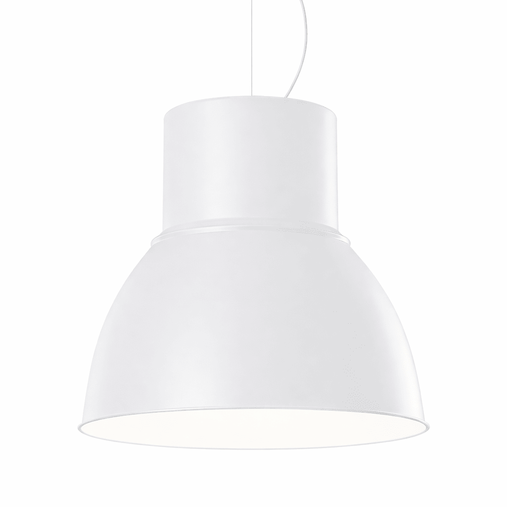 White pendant lamp on a white background