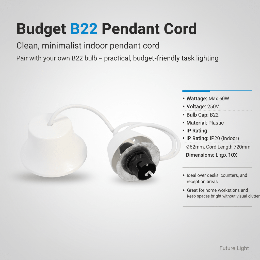 Budget B22 Pendant Cord