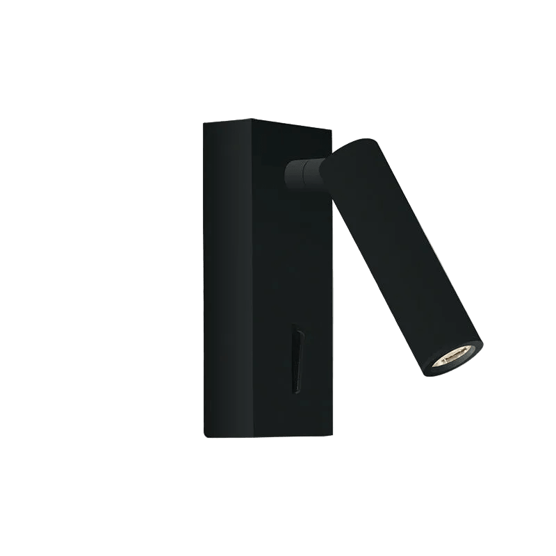 Donna Matt Black LED Wall Light - Warm White