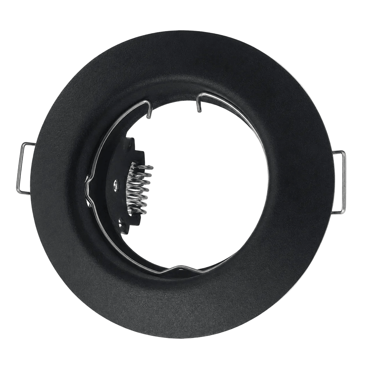 Black Pressed Metal Straight Downlight - 51 mm Cut‑Out