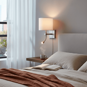 Hopkins Satin Chrome Wall & Reading Light