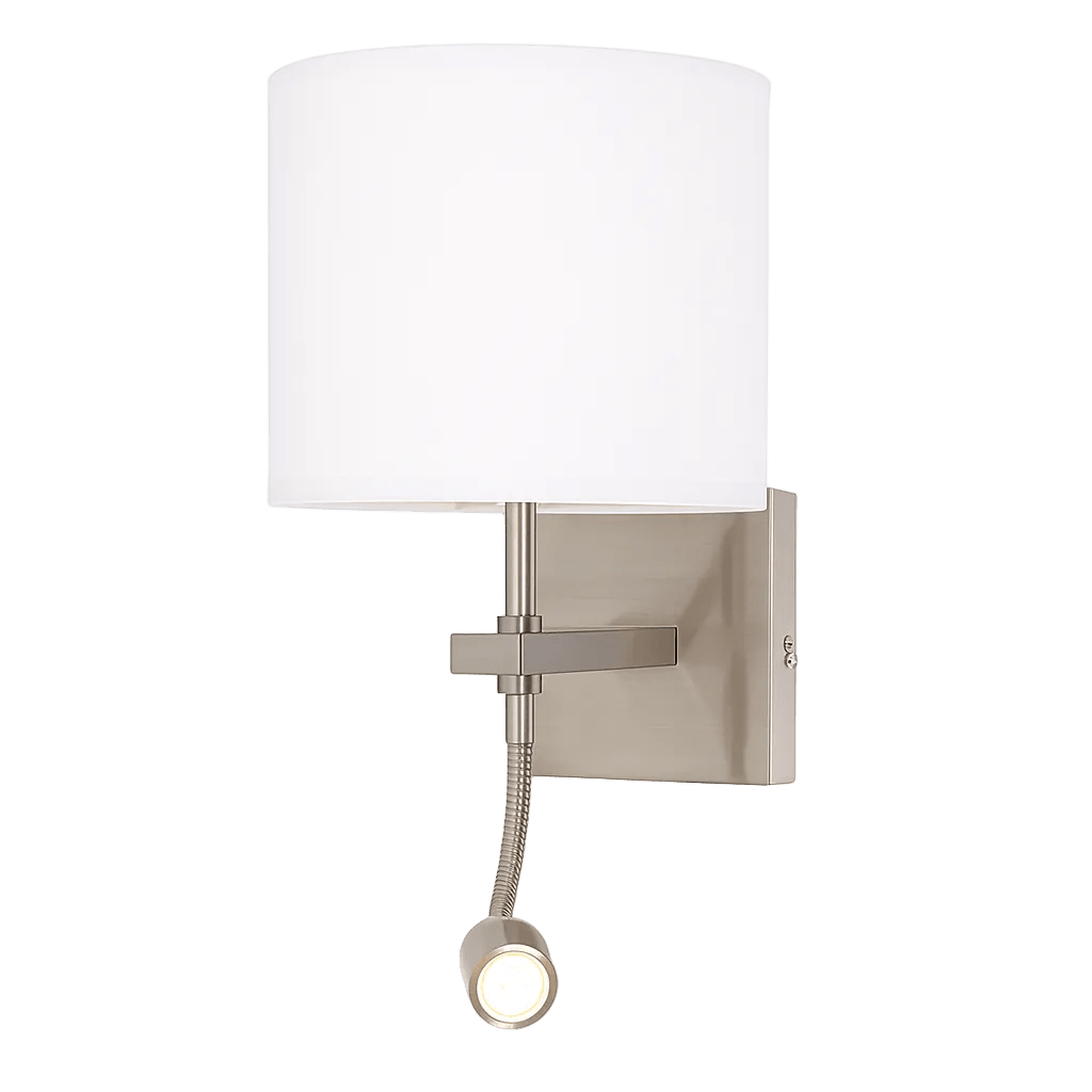 Hopkins Satin Chrome Wall & Reading Light