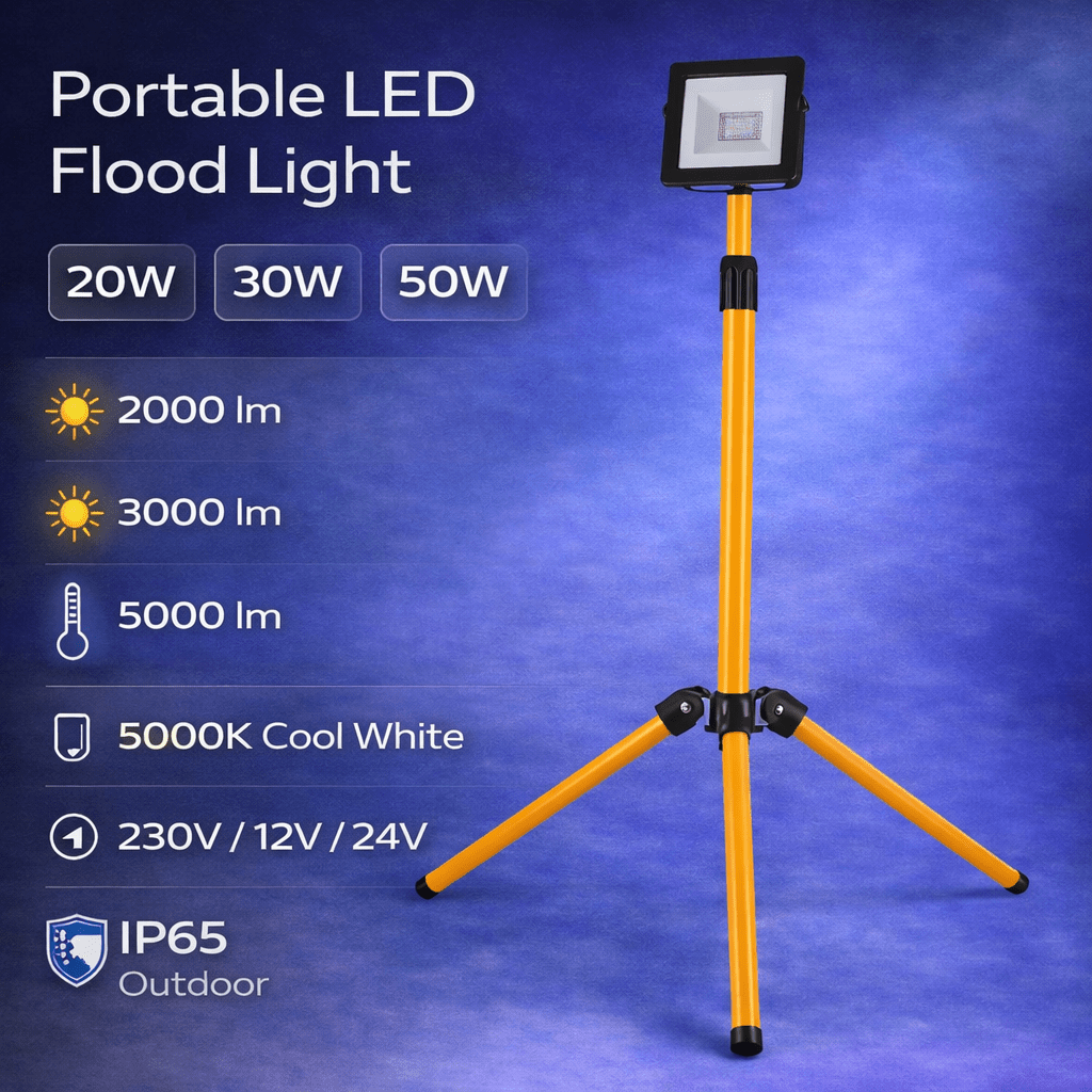 LED Work Light - Single Portable LED Flood Light