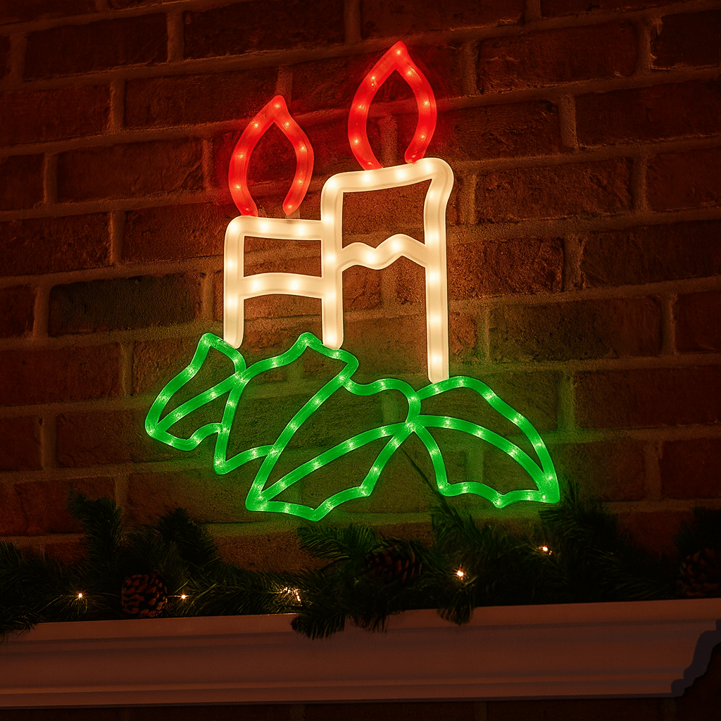 LED Christmas Lights - Candle 2 Motif