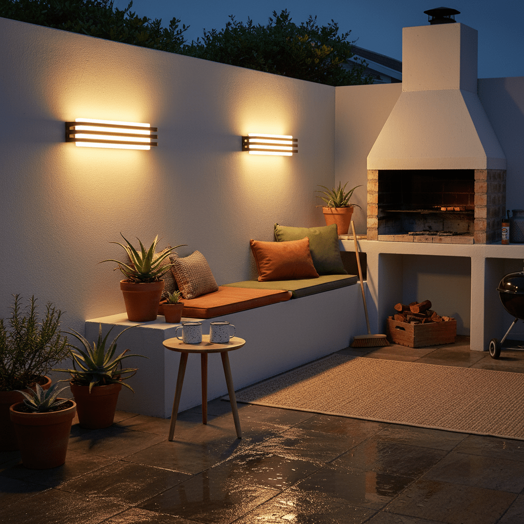Outdoor wall sconces improving home security lighting