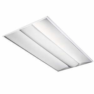 Rectangular ceiling light fixture on a white background