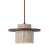 Spazio Walnut Travertine Pendant Light IP20