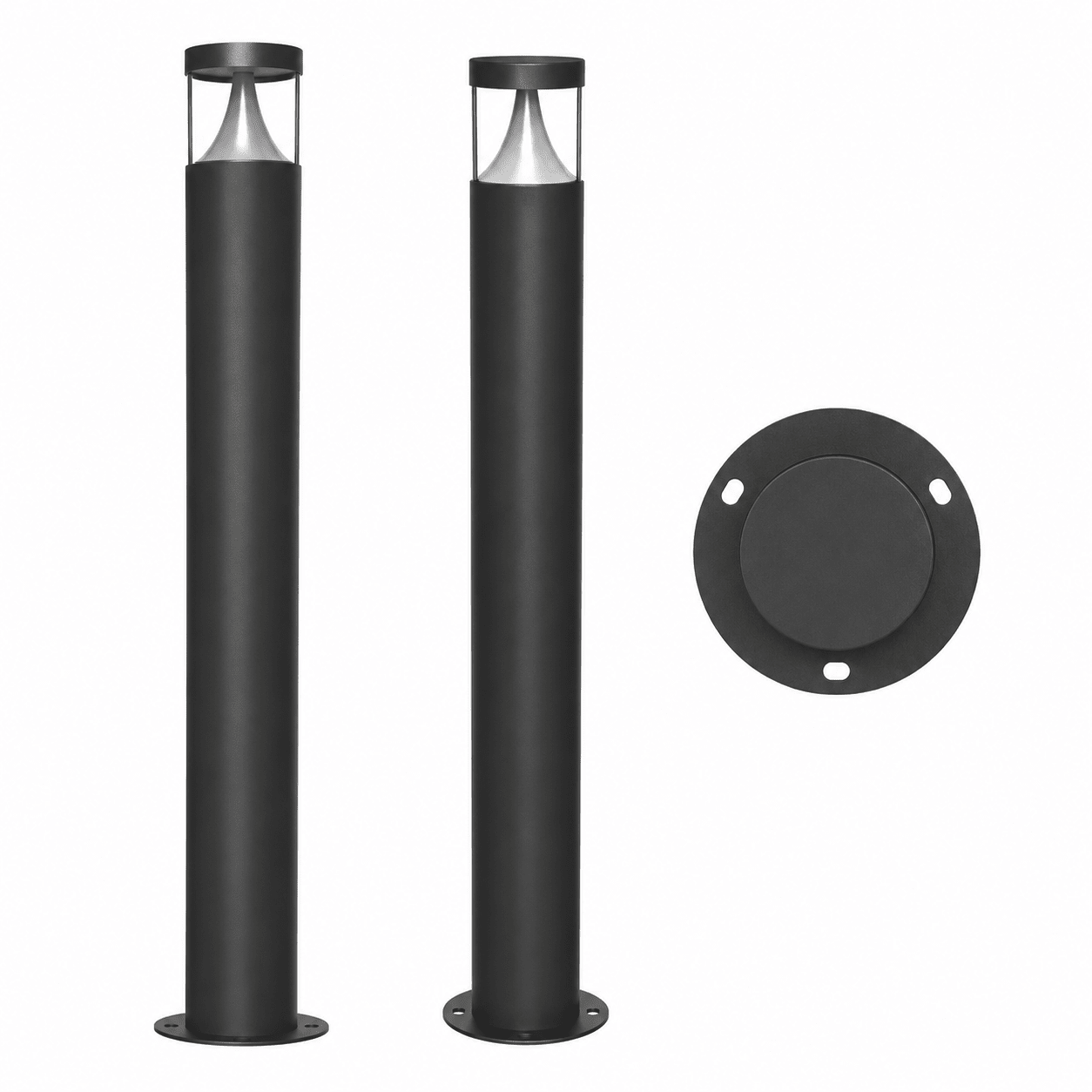 12W Everest IP65 4CCT Surface Mount Bollard - Round