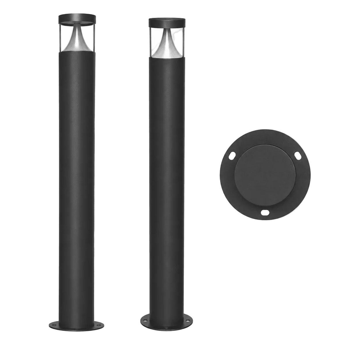 12W Everest IP65 4CCT Surface Mount Bollard - Round