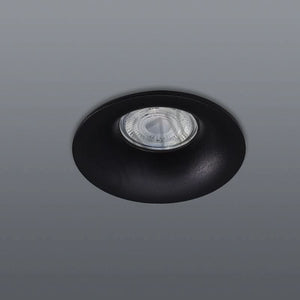 Spazio Round Matt Black Interior Downlight LED