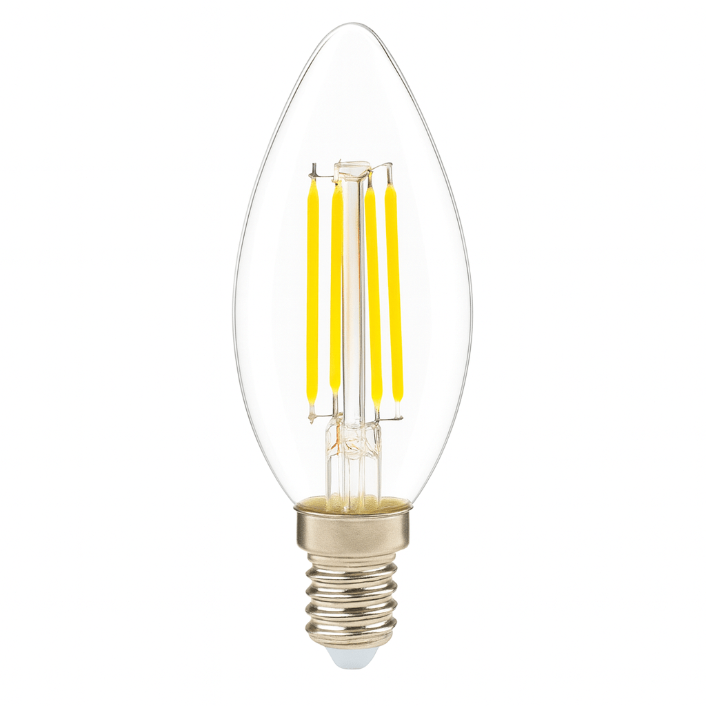 4W Cool White LED E14 Dimmable Candle Bulb