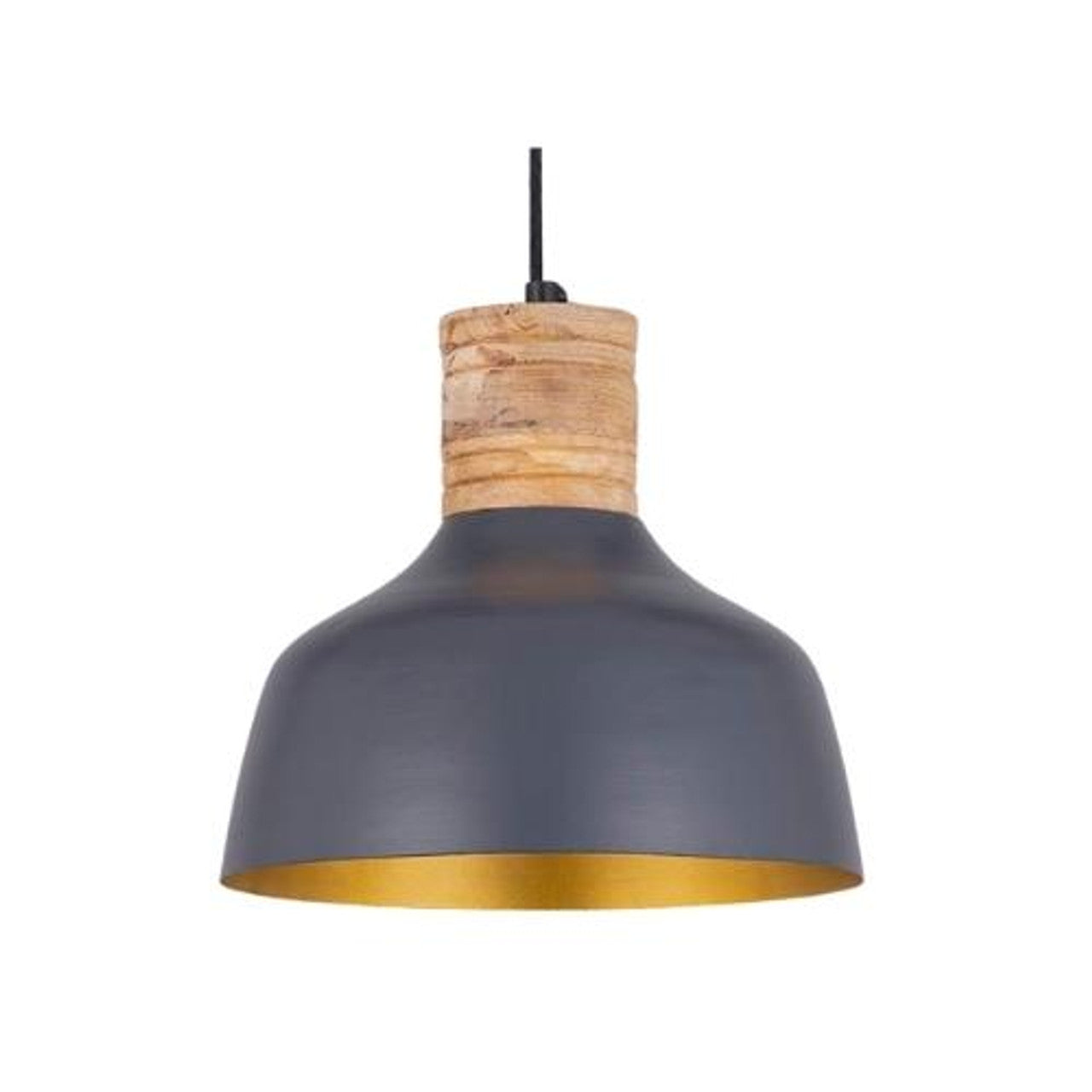 Fochville Grey, Gold & Wood Pendant Light (Launch Special) - Future Light - LED Lights South Africa