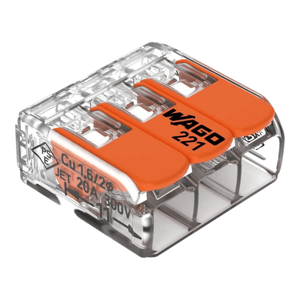 Wago 3 Way Splicing Connector - 12 Pack