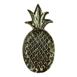 Golden Pineapple Plate 30cm official Bali Trading source image