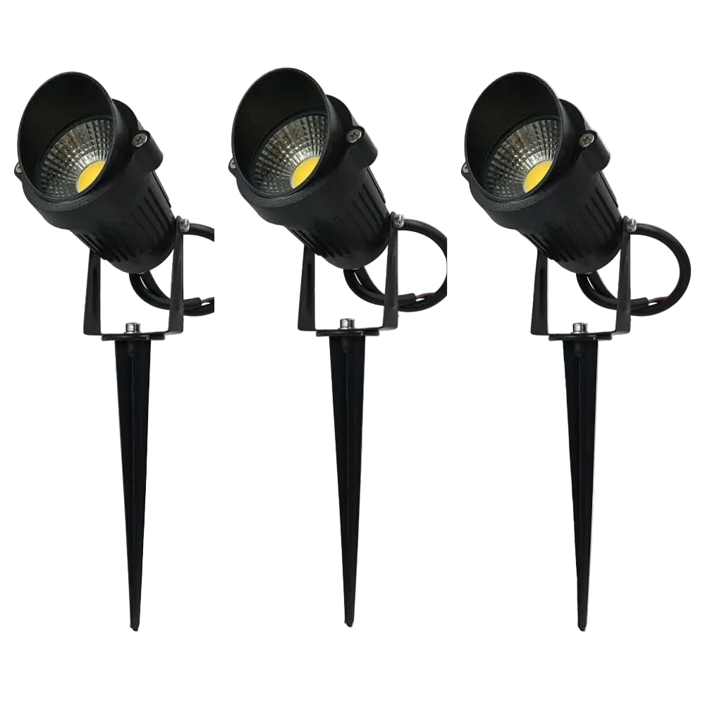 3 x 6W LED Spike Light Kit - Daylight (6000K)