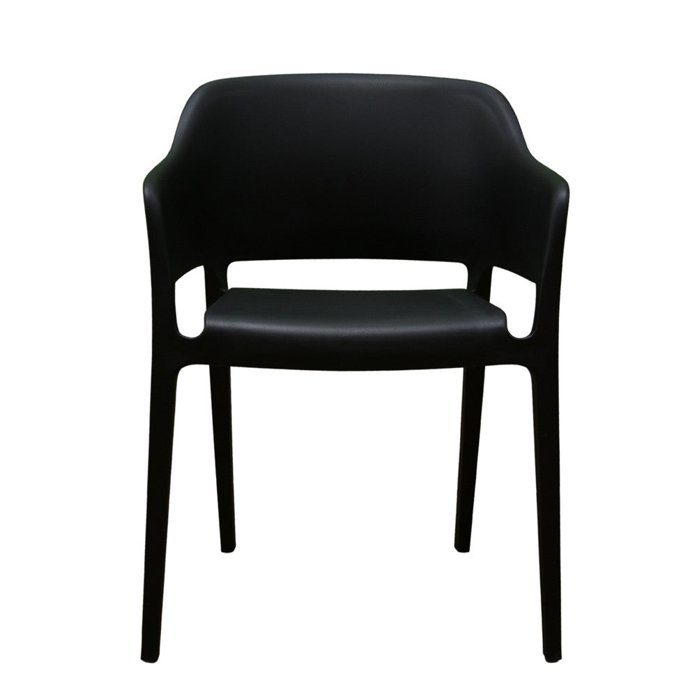 Solid Stackable Black Chair product image
