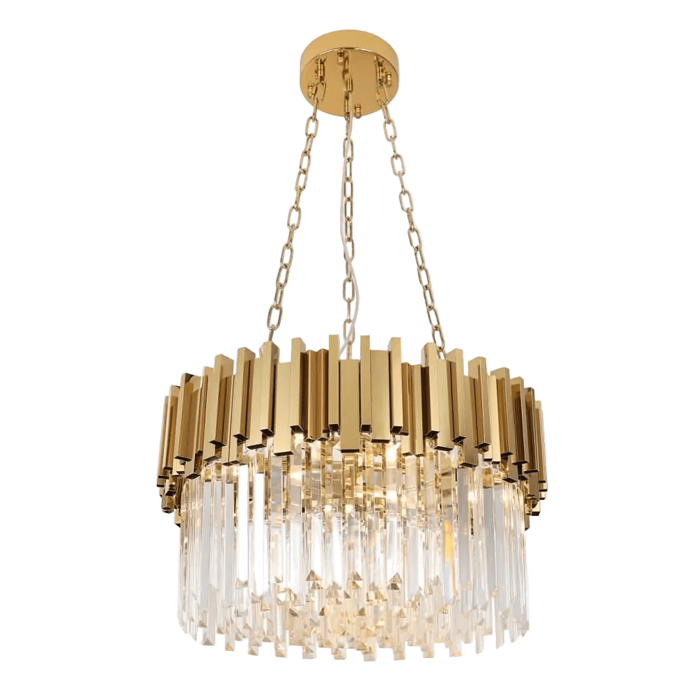 Dannhauser Gold & Crystal Chandelier
