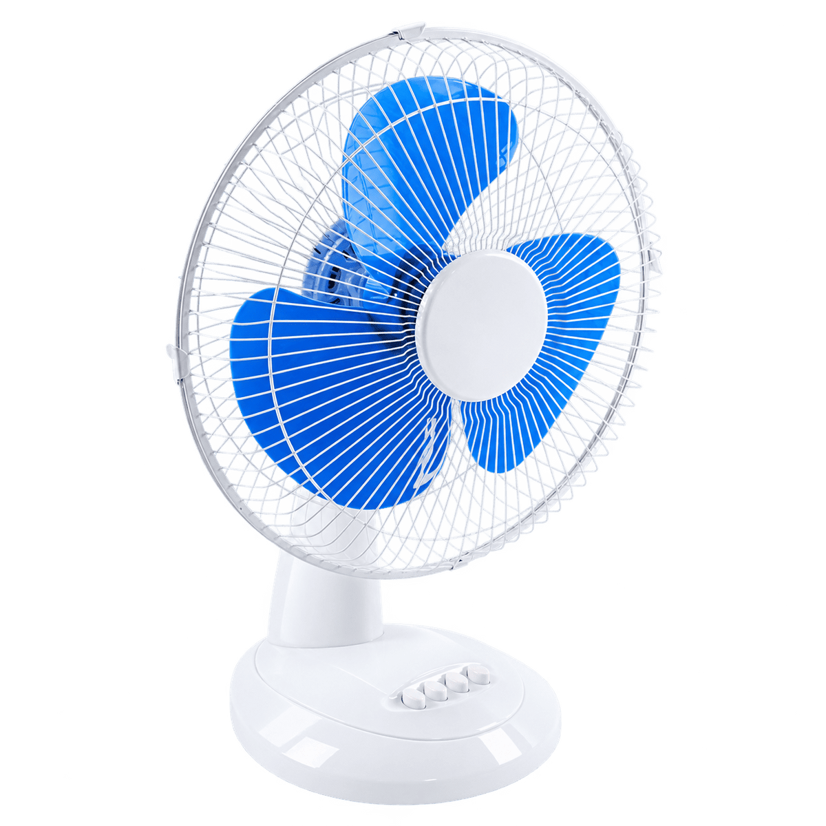 12 Inch Solar & Mains Rechargeable Desk Fan on transparent background