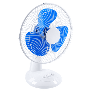 12 Inch Solar & Mains Rechargeable Desk Fan on transparent background
