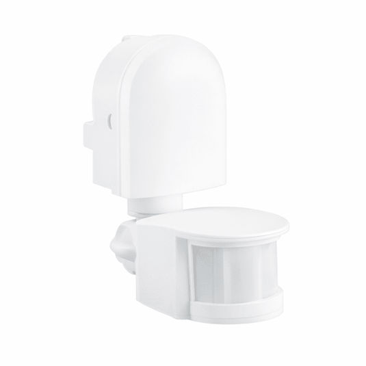White motion sensor on a white background